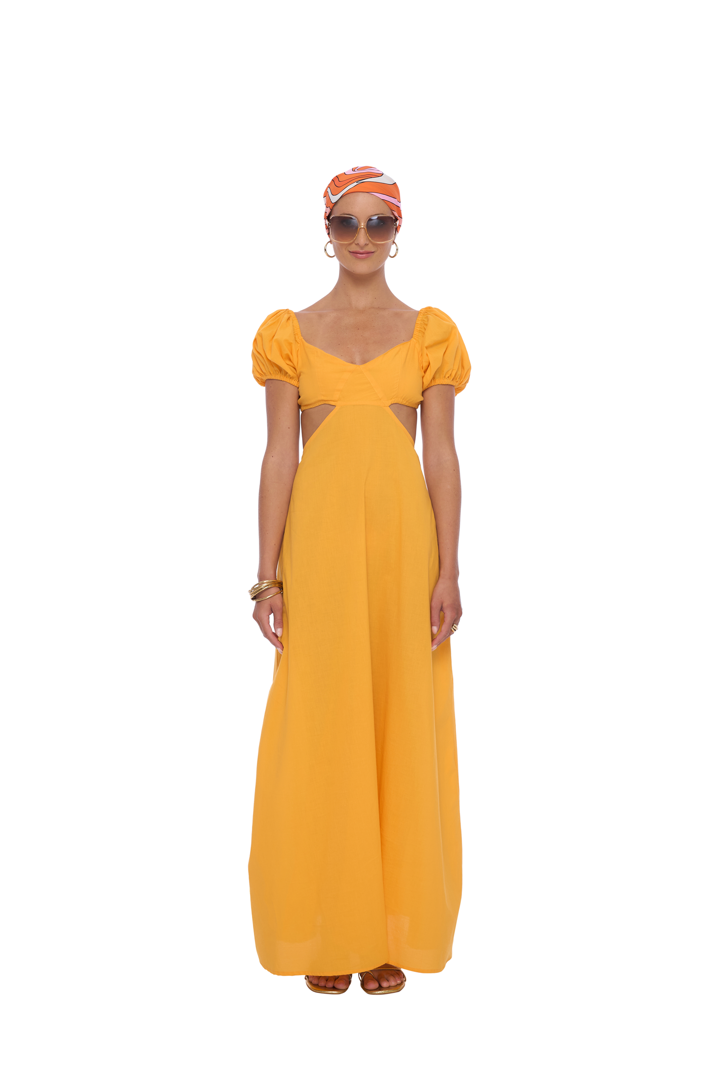 Peridot Maxi Dress in Orange - Realm