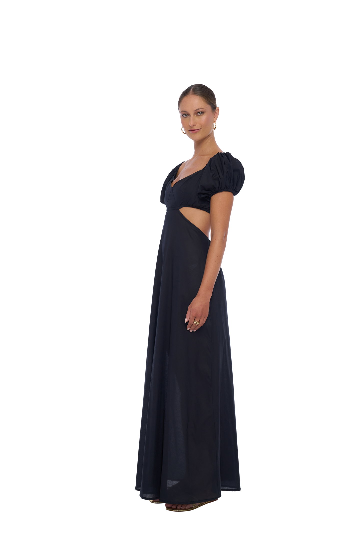Peridot Maxi Dress in Black - Realm