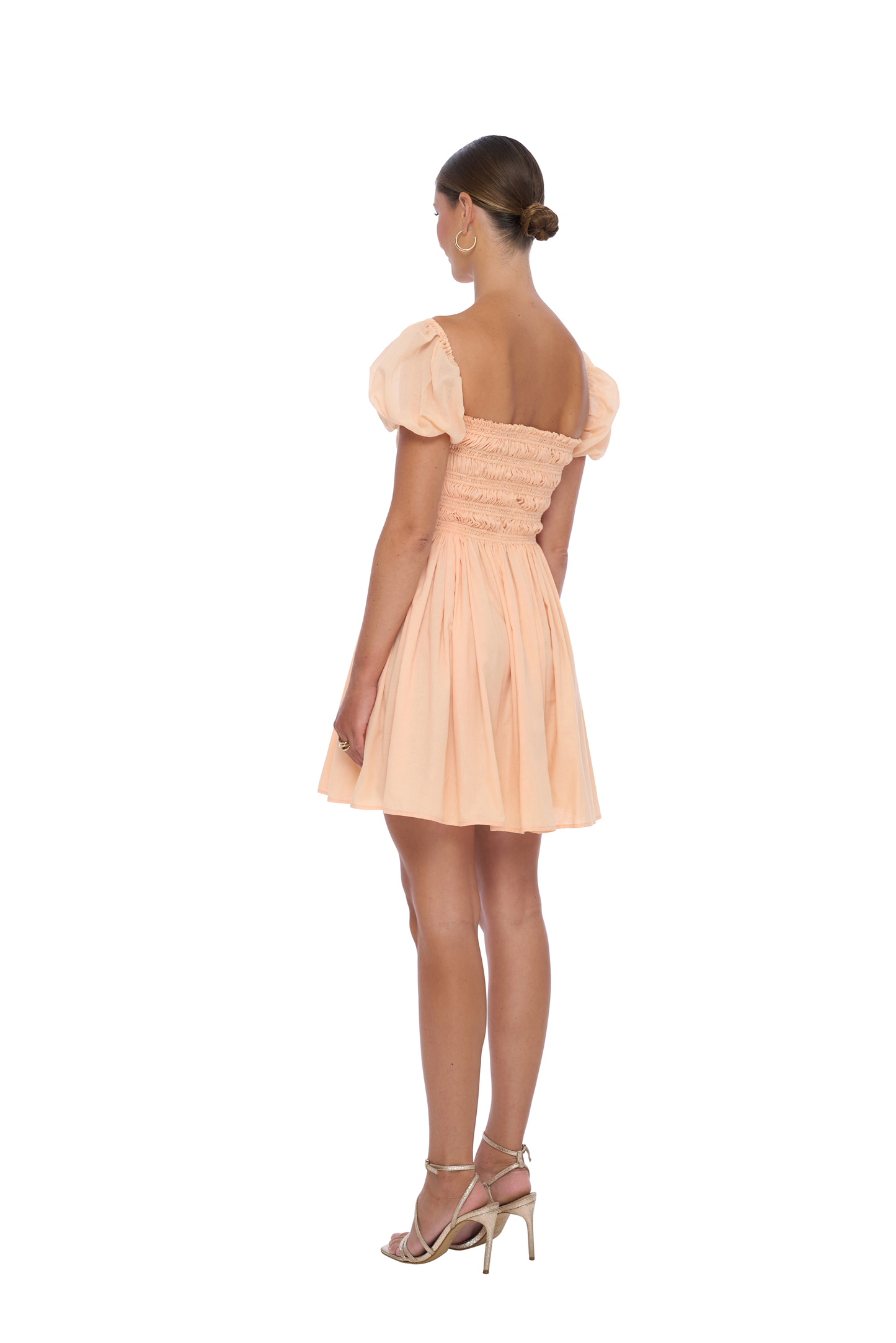 Ethereal Mini Dress in Peach - Realm
