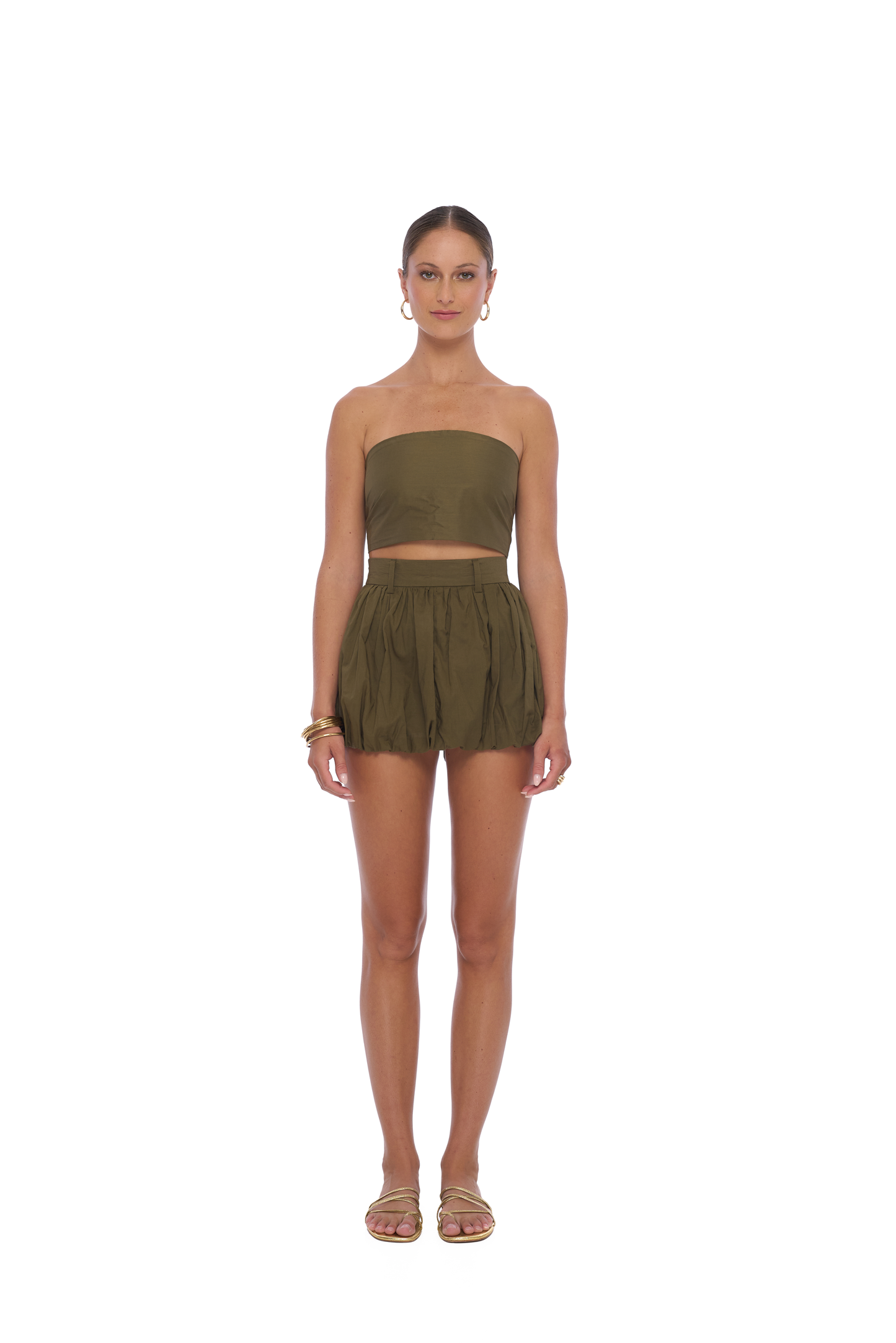 Bubble Skirt in Olive - Realm