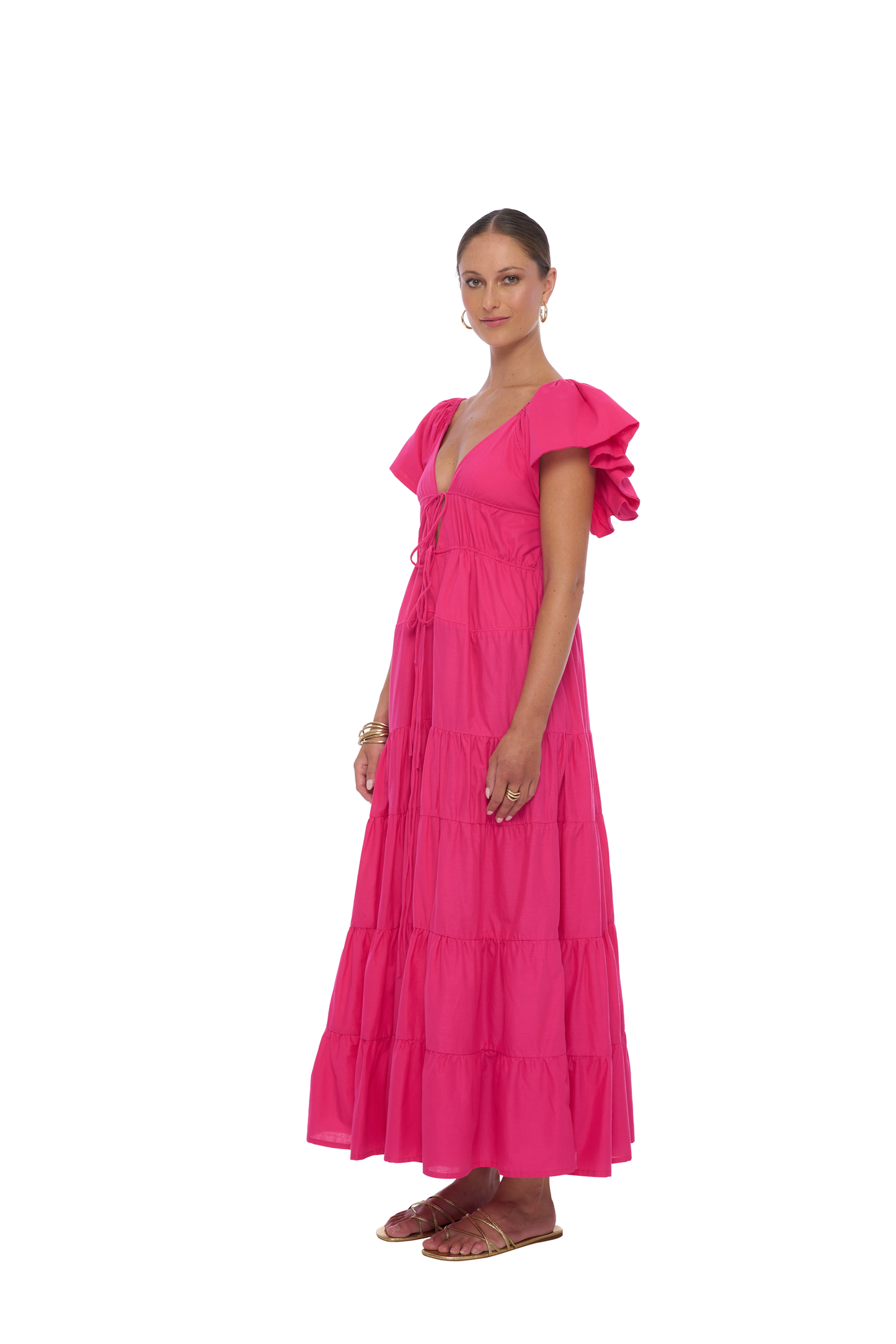 Oread Maxi Dress in Hot pink - Realm