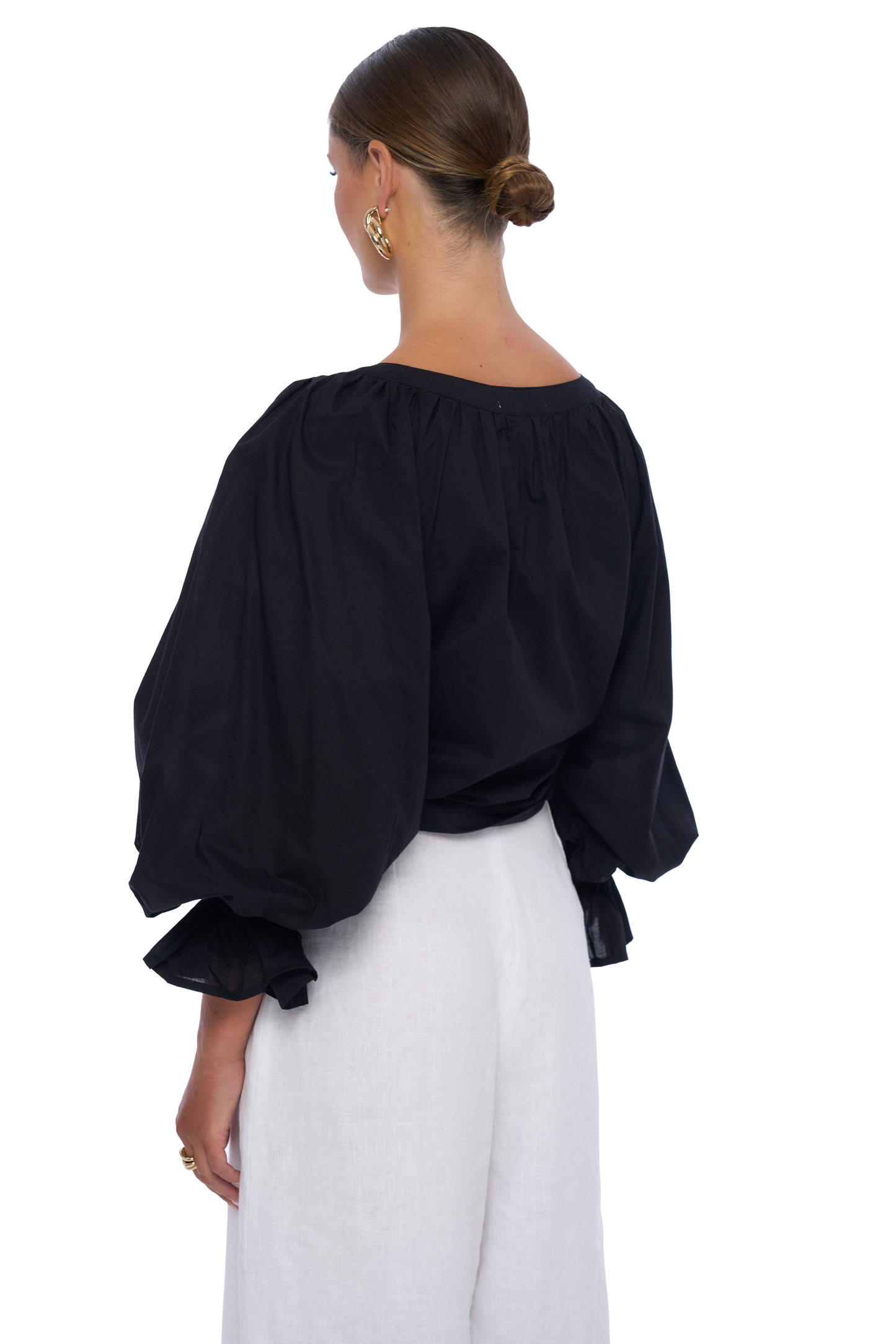Bloom Blouse in Black - Realm