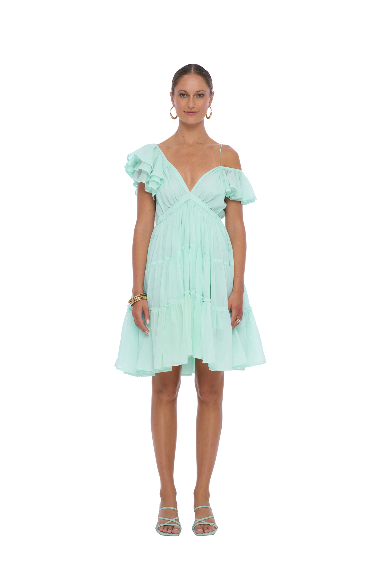 Astrid Mini Dress in Mint - Realm