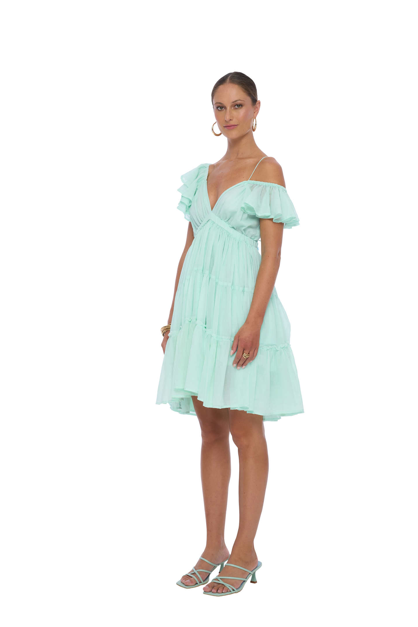 Astrid Mini Dress in Mint - Realm