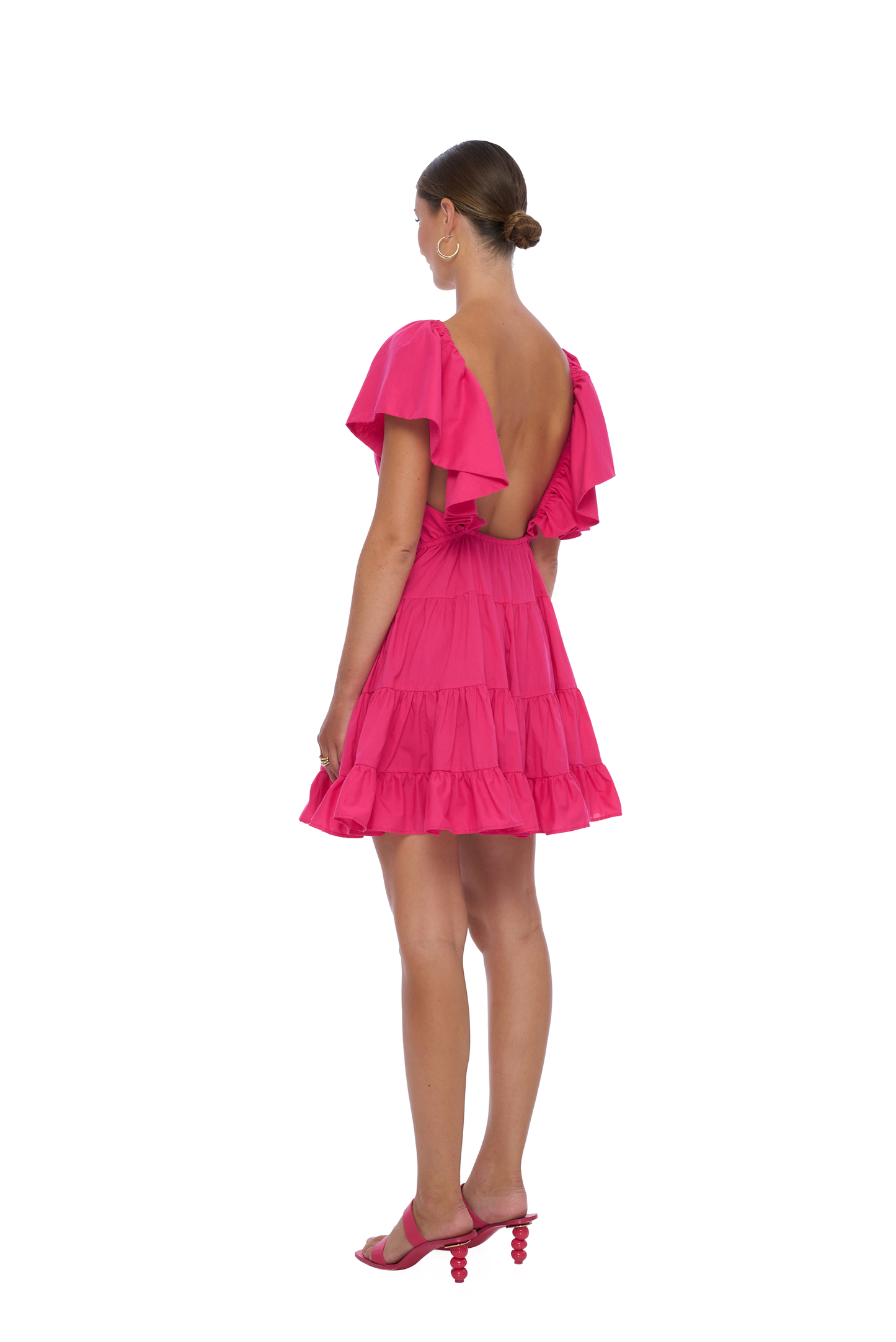 Azalea Mini Dress in Hot Pink - Realm