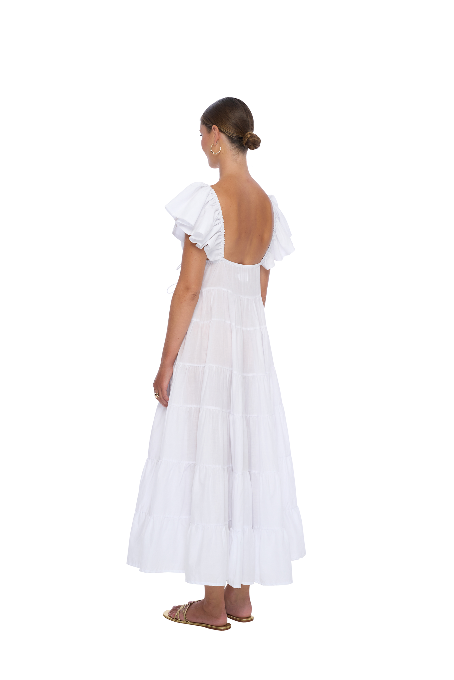 Oread Maxi Dress in White - Realm