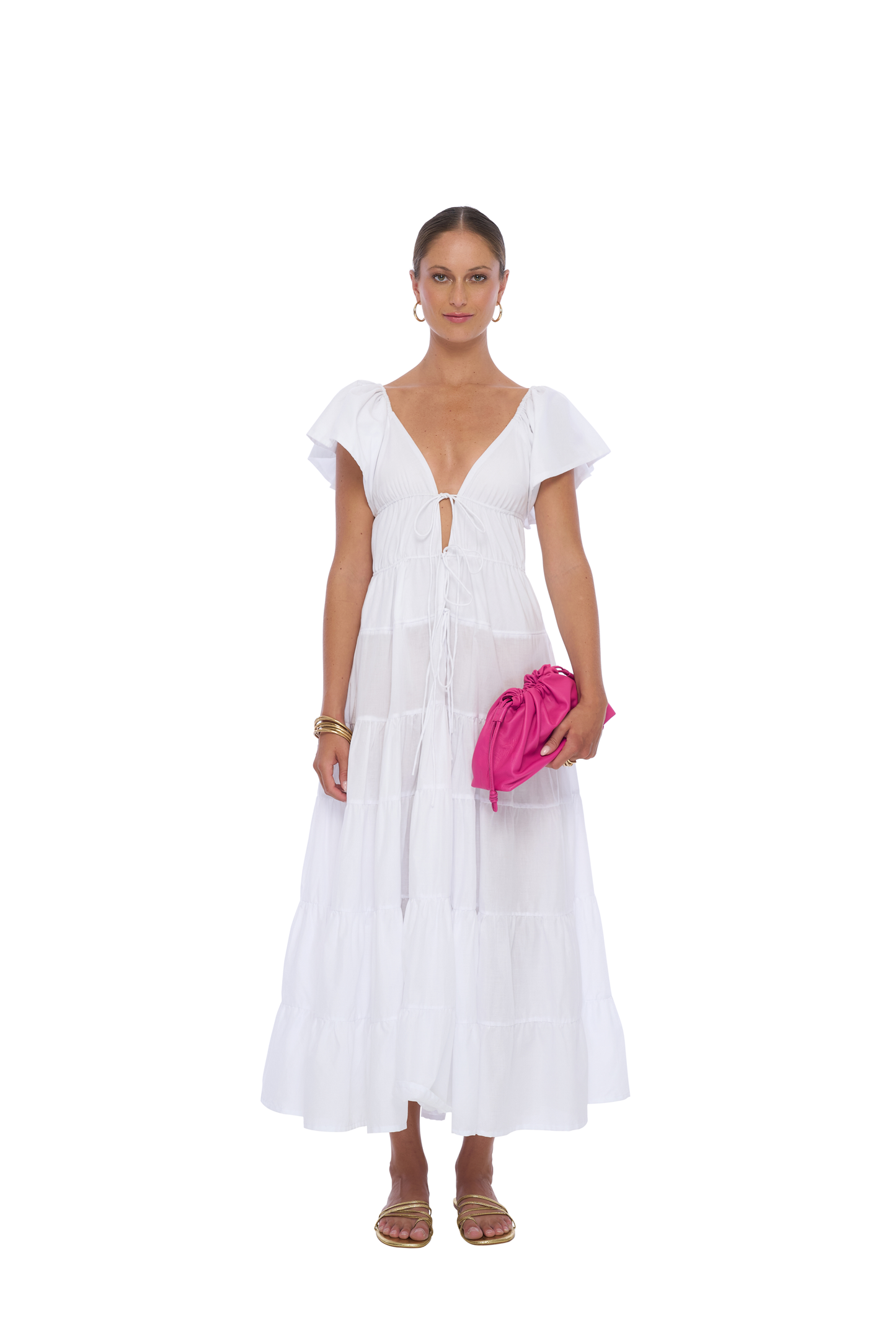 Oread Maxi Dress in White - Realm