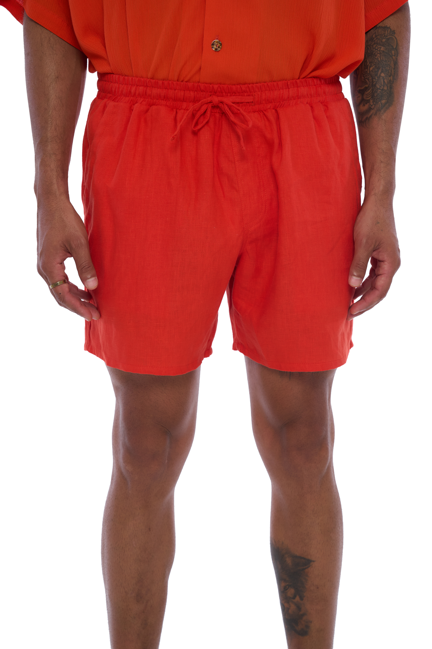 Byron Shorts in Red - Realm