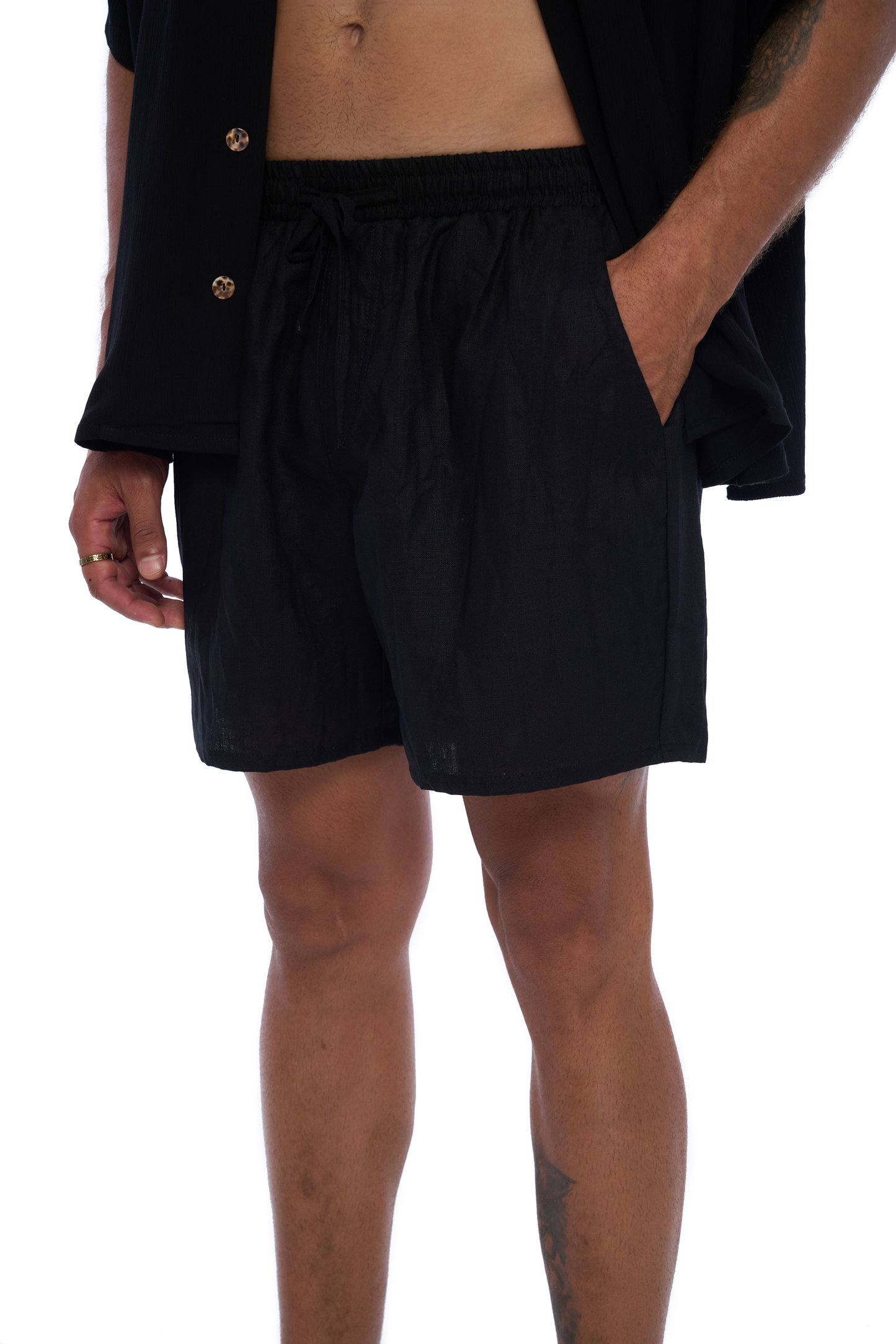 Byron Shorts in Black - Realm