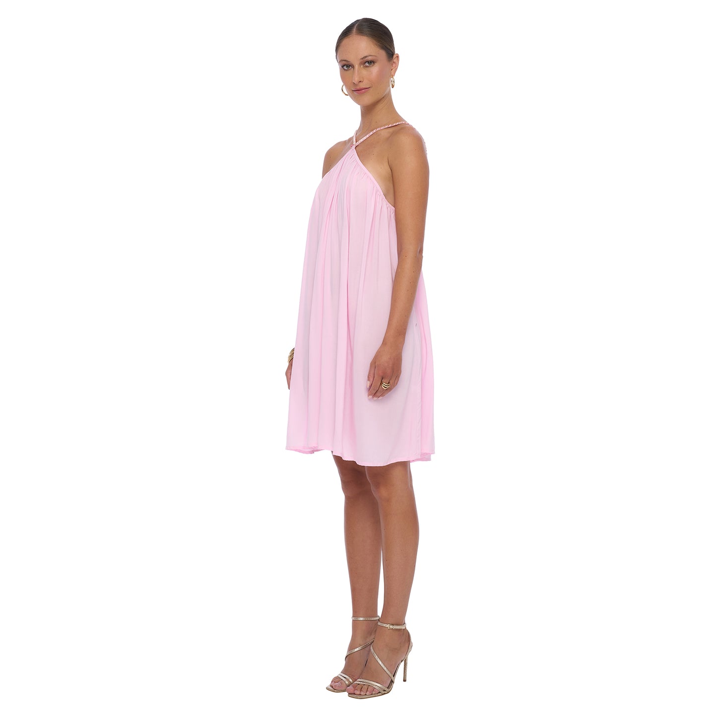 Nixie Mini Dress in Pink - Realm