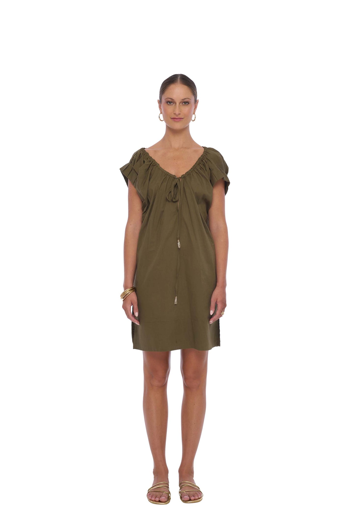 Pomelo Beach Cover up in Olive - Realm