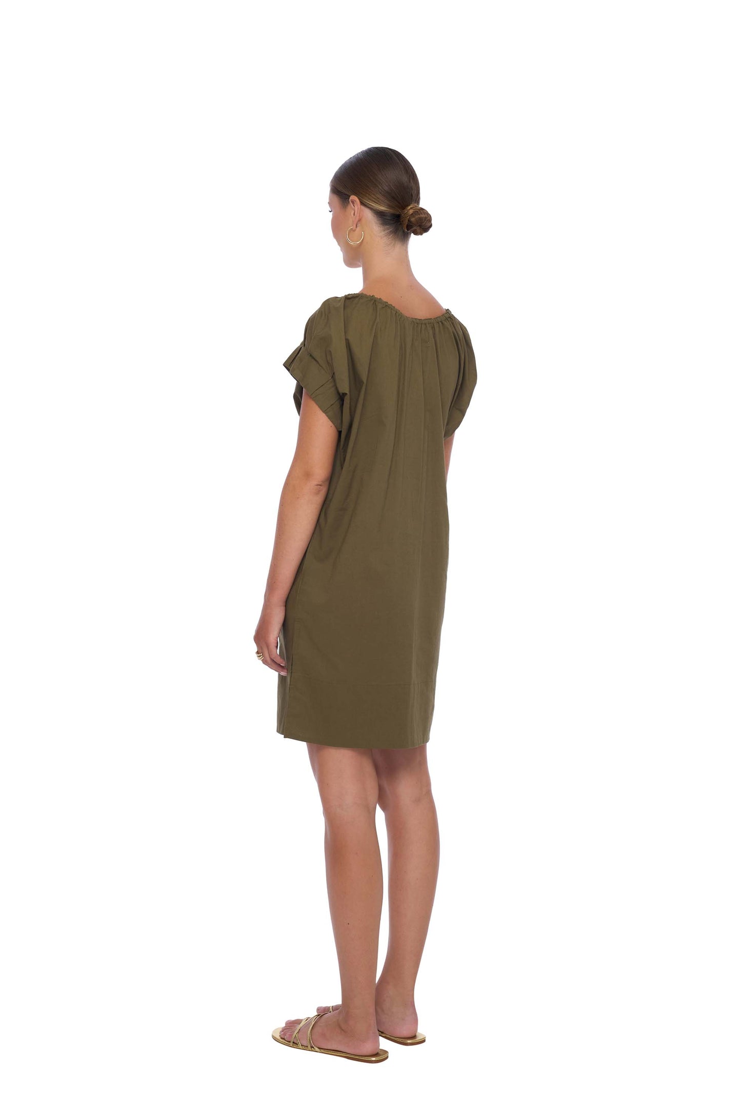 Pomelo Beach Cover up in Olive - Realm