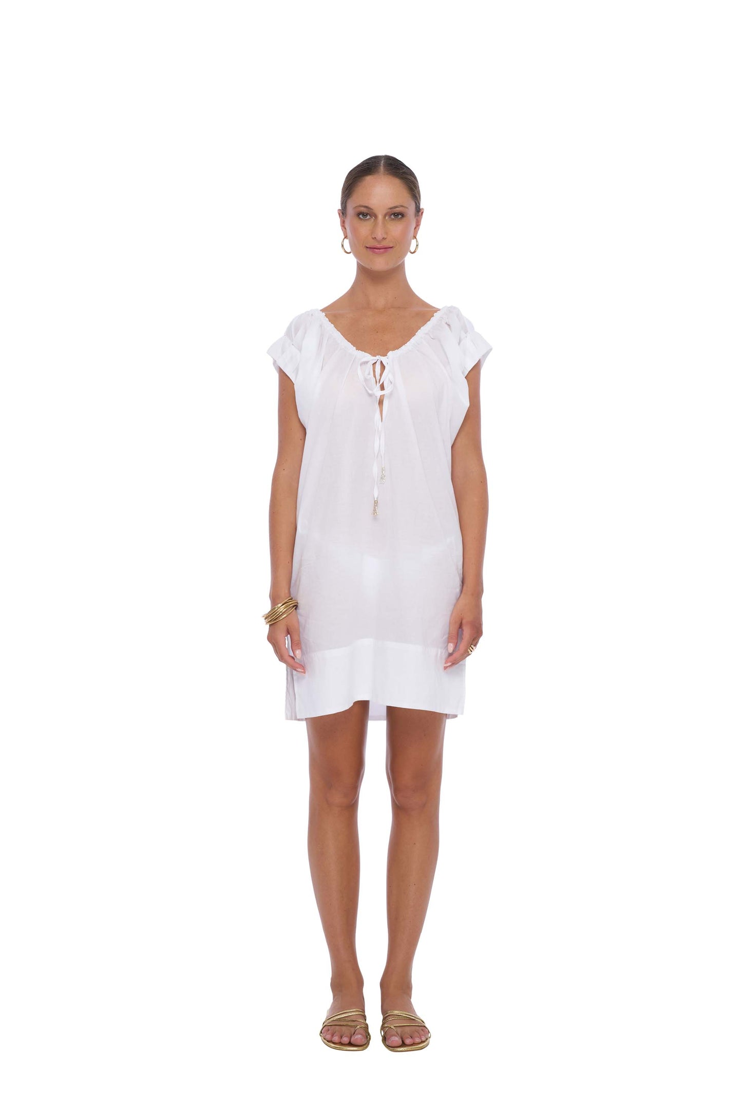 Pomelo Beach Cover up in White - Realm