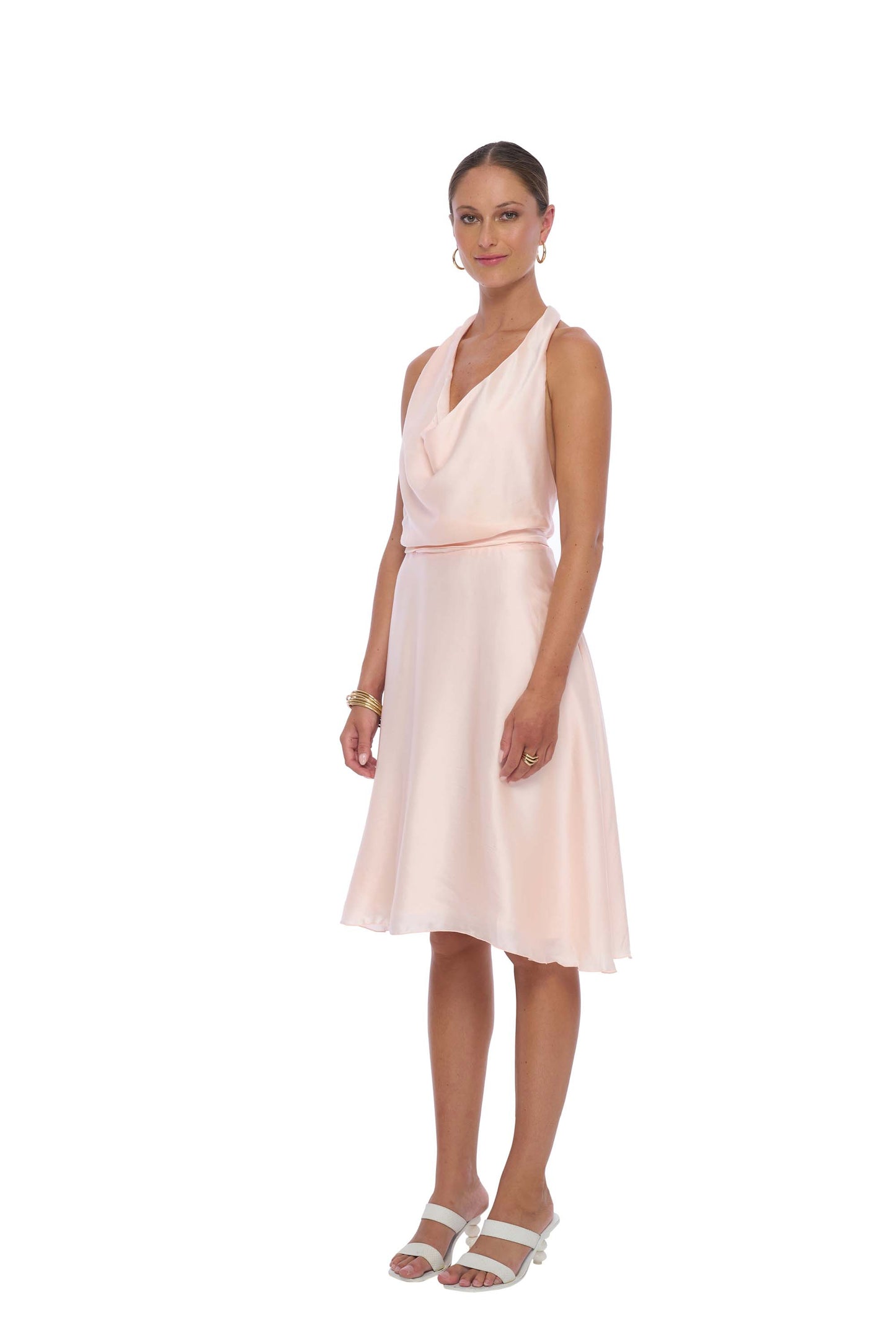Siren Silk Dress in Pink - Made-to-order - Realm