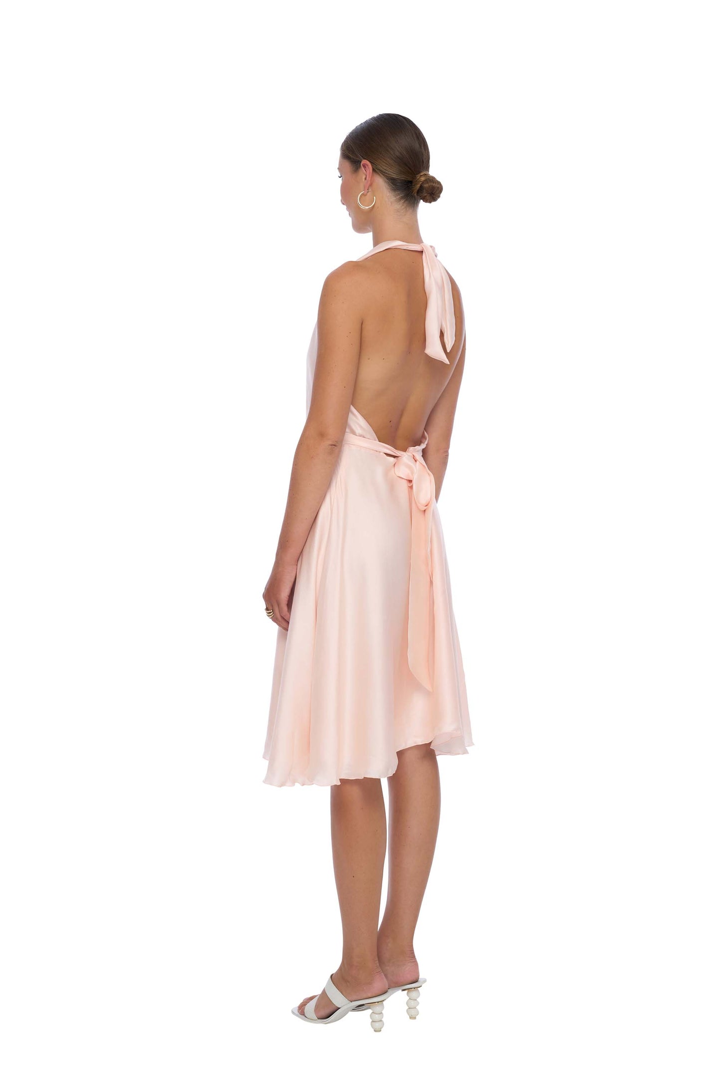 Siren Silk Dress in Pink - Made-to-order - Realm