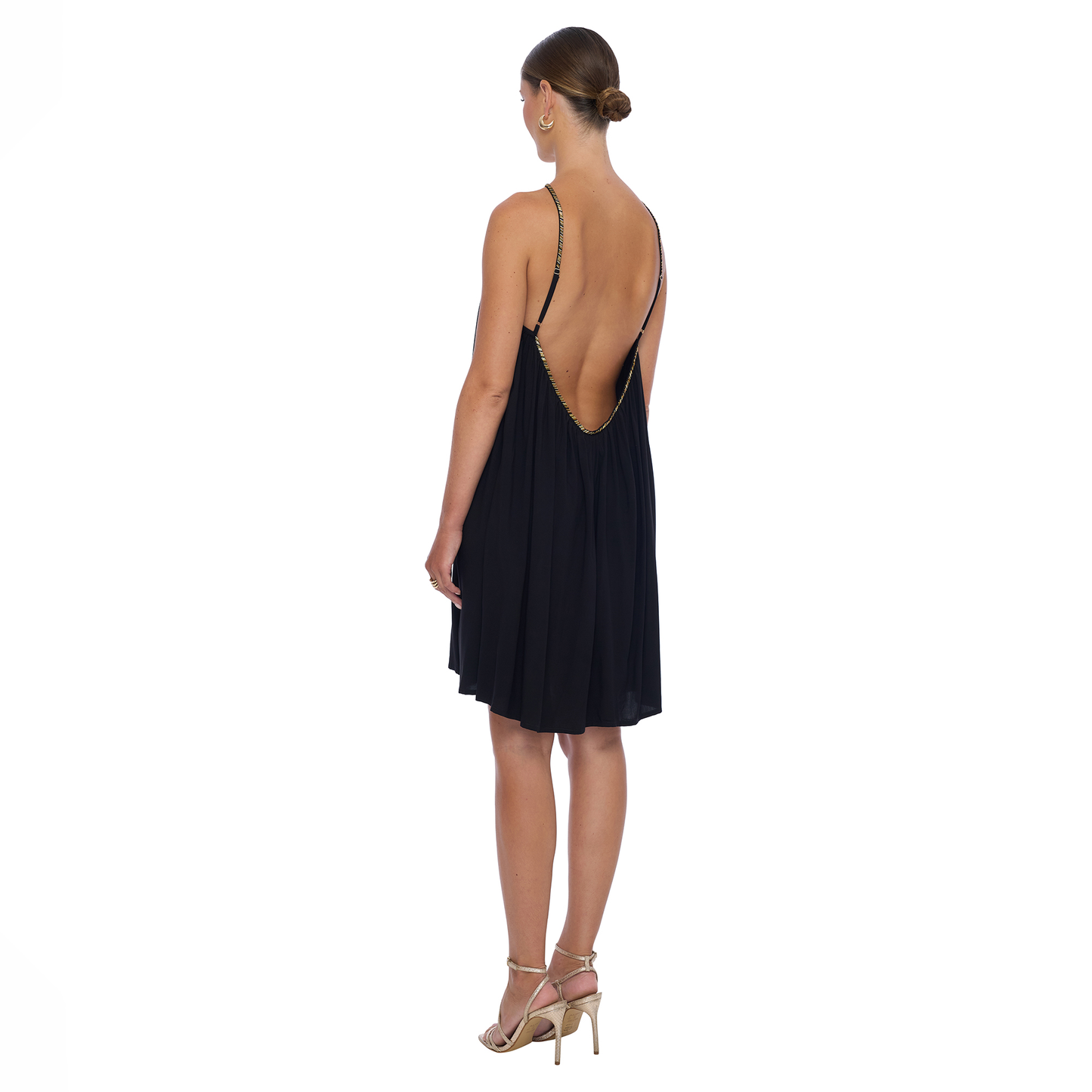 Nixie Mini Dress in Black - Realm