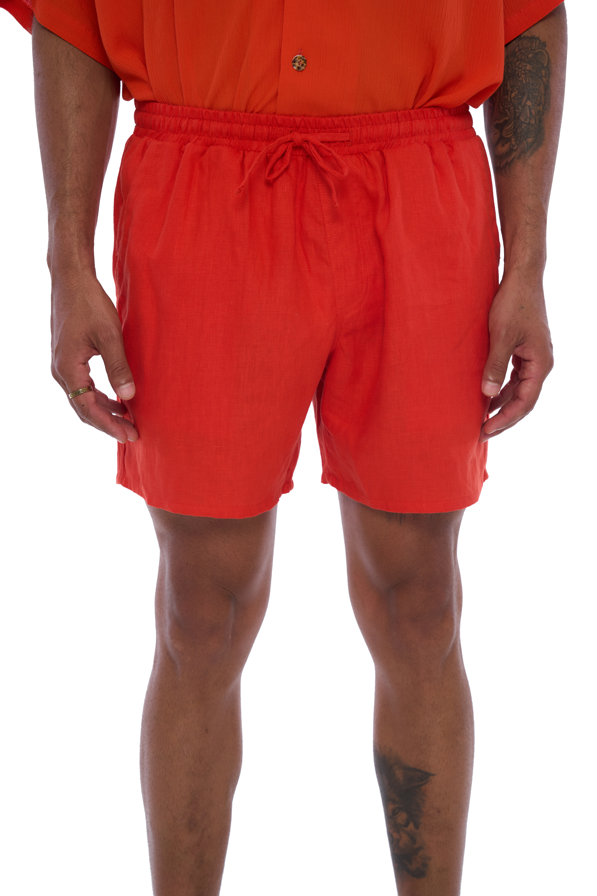 Byron Shorts in Red - Realm