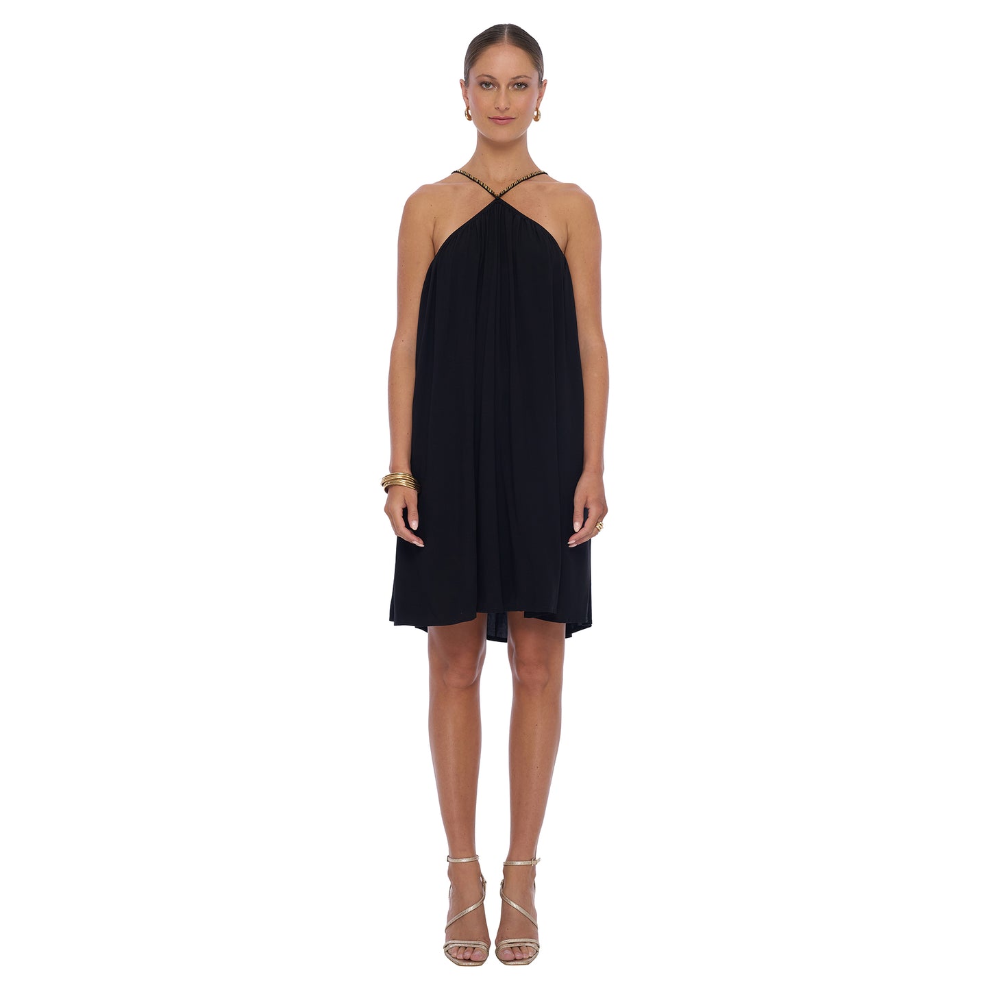 Nixie Mini Dress in Black - Realm
