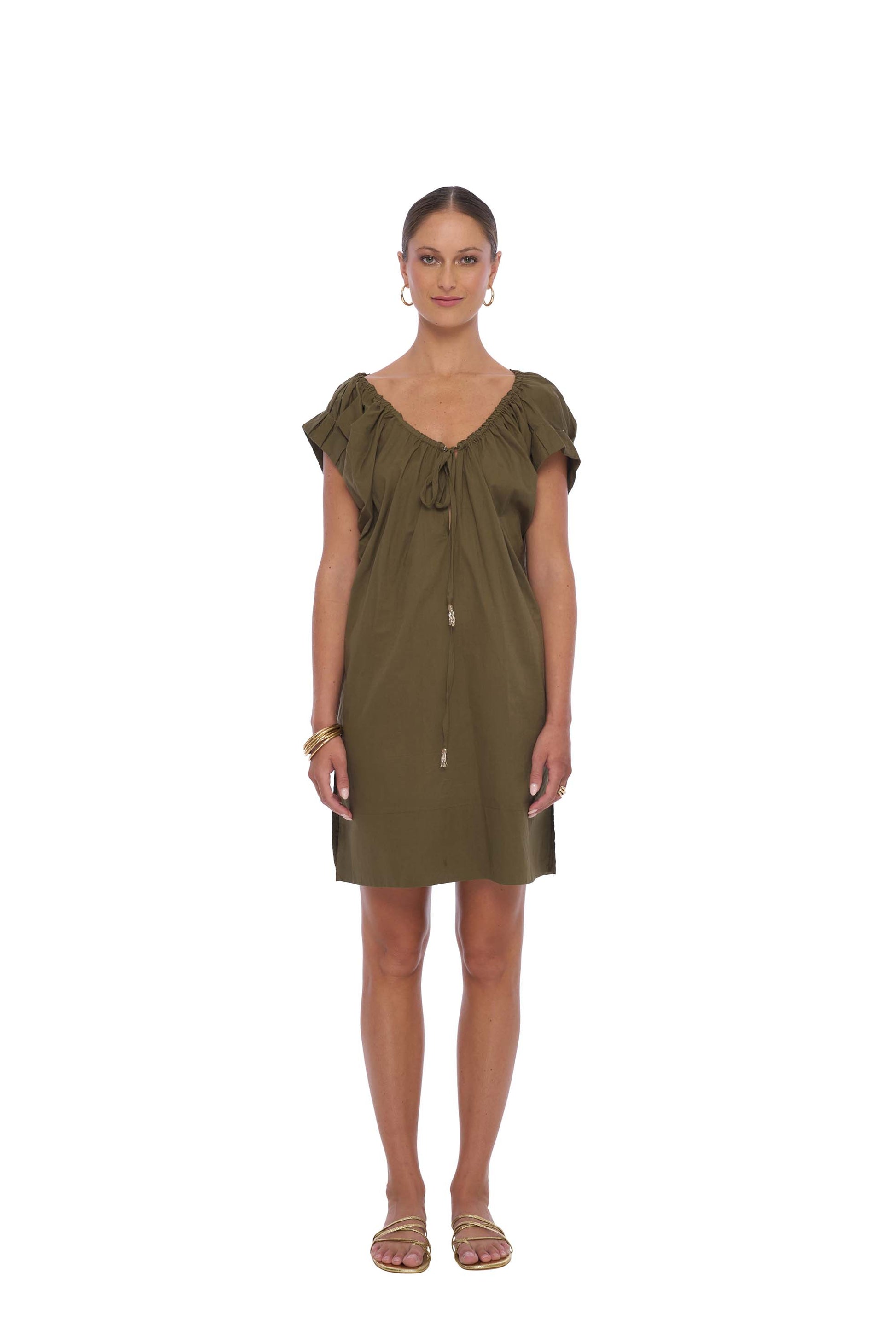 Pomelo Beach Cover up in Olive - Realm